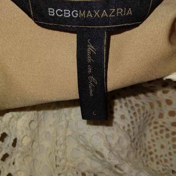 Womans White BCBG Super Cute Dress Tank Sz:L - Picture 3 of 3